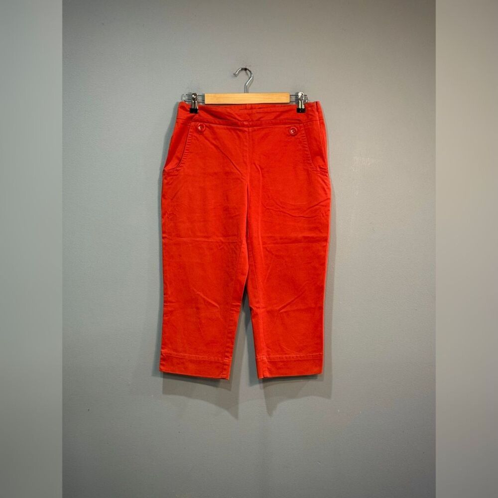 Orange Talbots Capri Pants Size 8P VGUC